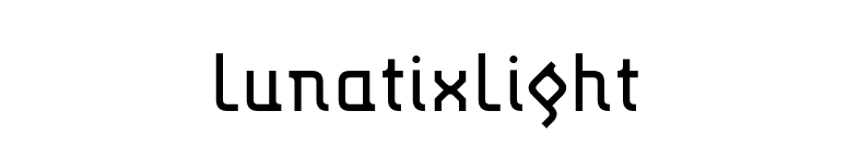LunatixLight font preview