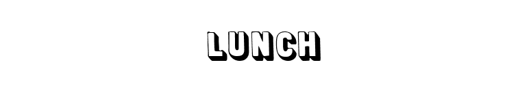 Lunch font preview