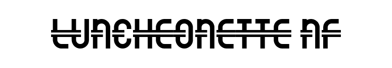 Luncheonette NF font preview