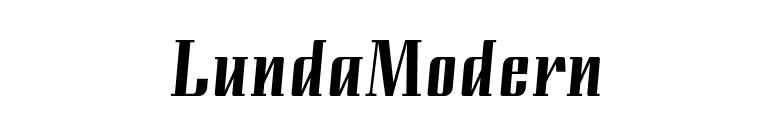LundaModern font preview
