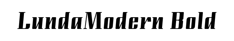 LundaModern Bold font preview