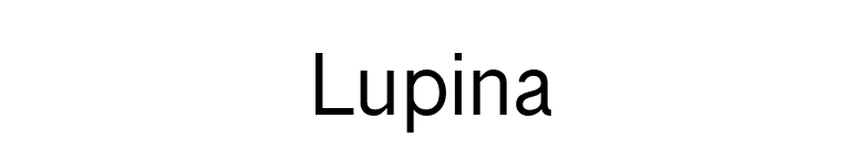 Lupina font preview