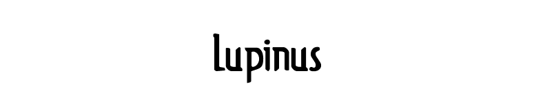 Lupinus font preview