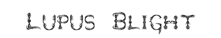 Lupus Blight font preview