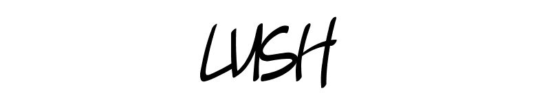 Lush font preview