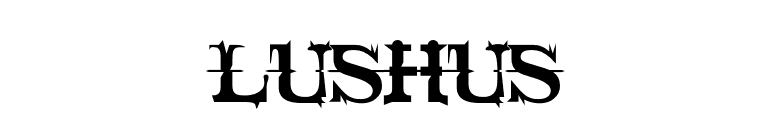 LushUs font preview