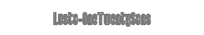 Lusta-OneTwentySans font preview