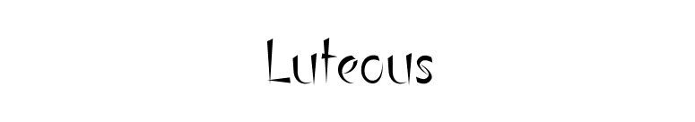 Luteous font preview