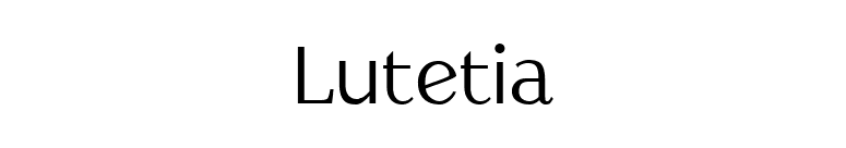 Lutetia font preview