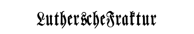 LutherscheFraktur font preview