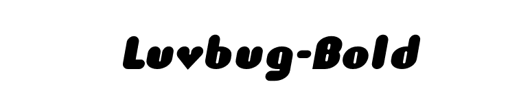 Luvbug-Bold font preview