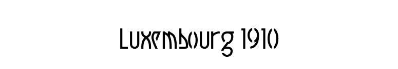 Luxembourg 1910 font preview