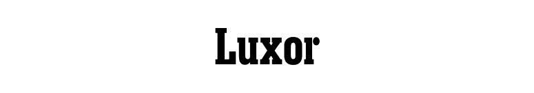 Luxor font preview
