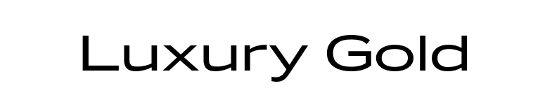 Luxury Gold font preview