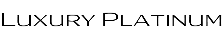 Luxury Platinum font preview