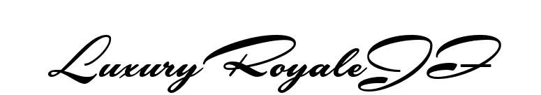 LuxuryRoyaleJF font preview