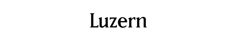 Luzern font preview