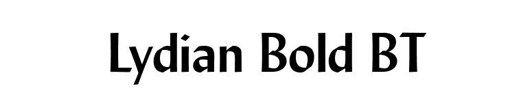 Lydian Bold BT font preview