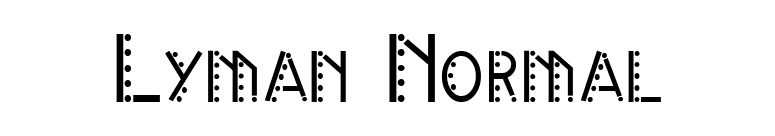 Lyman Normal font preview
