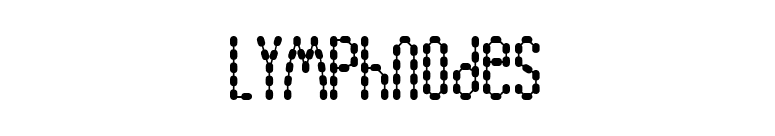 Lymphnodes font preview