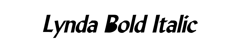 Lynda Bold Italic font preview