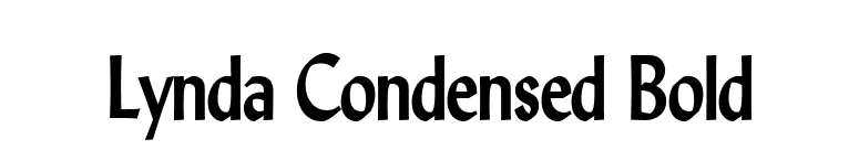 Lynda Condensed Bold font preview