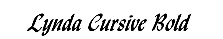 Lynda Cursive Bold font preview