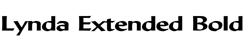 Lynda Extended Bold font preview