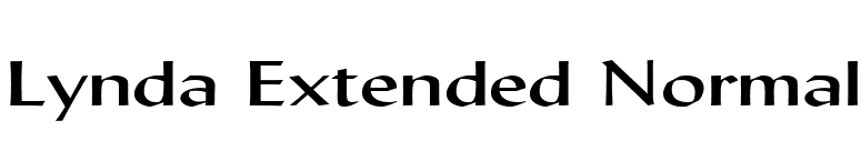 Lynda Extended Normal font preview