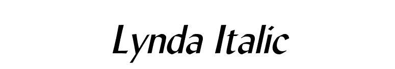 Lynda Italic font preview
