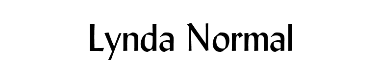 Lynda Normal font preview