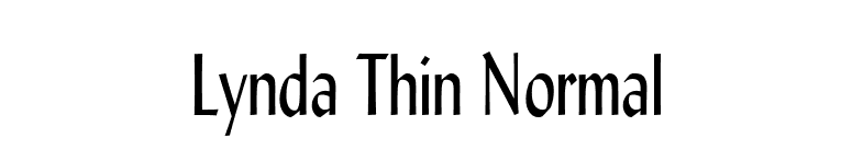 Lynda Thin Normal font preview