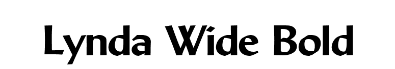 Lynda Wide Bold font preview