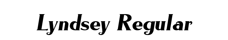 Lyndsey Regular font preview