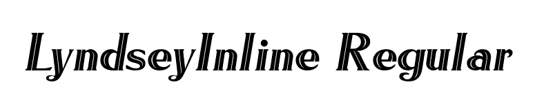 LyndseyInline Regular font preview
