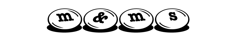 m&ms font preview