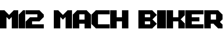 M12_MACH BIKER font preview