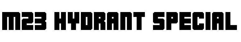 M23_HYDRANT SPECIAL font preview