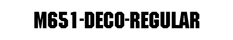 M651-Deco-Regular font preview