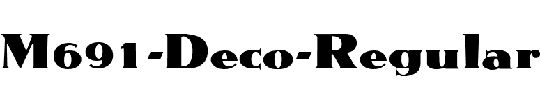 M691-Deco-Regular font preview