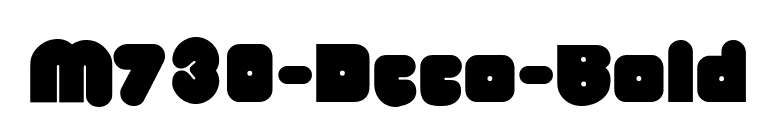 M730-Deco-Bold font preview