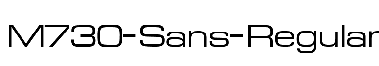 M730-Sans-Regular font preview