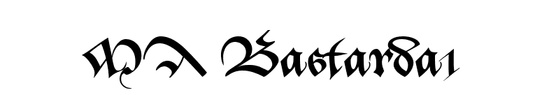 MA Bastarda1 font preview