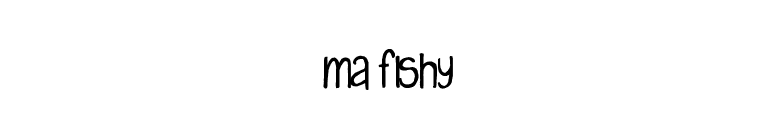 MA Fishy font preview