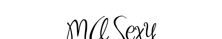 MA Sexy font preview