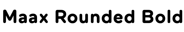 Maax Rounded Bold font preview
