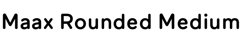 Maax Rounded Medium font preview
