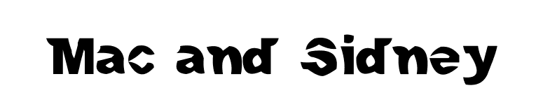 Mac and Sidney font preview