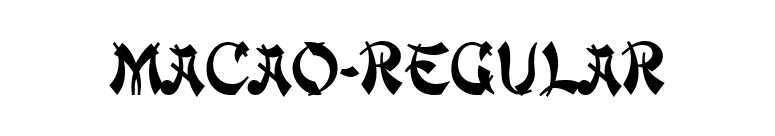 Macao-Regular font preview