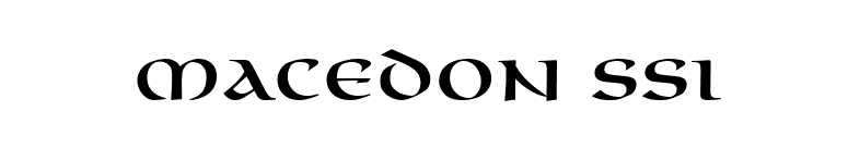 Macedon SSi font preview